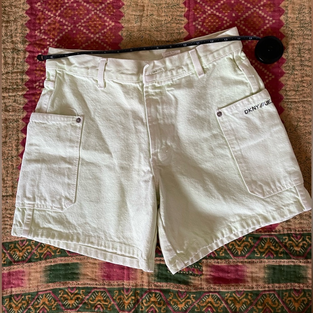 Vintage DKNY neon denim shorts